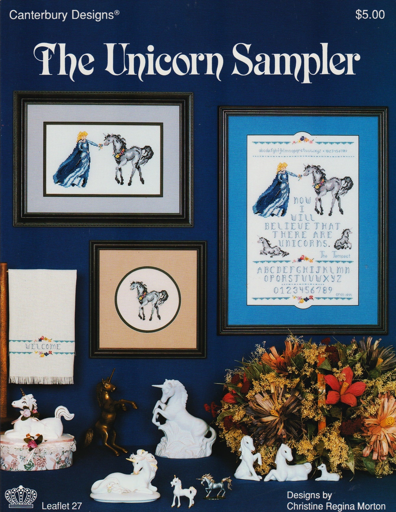 Canterbury Designs The Unicorn Sampler 27 cross stitch pattern