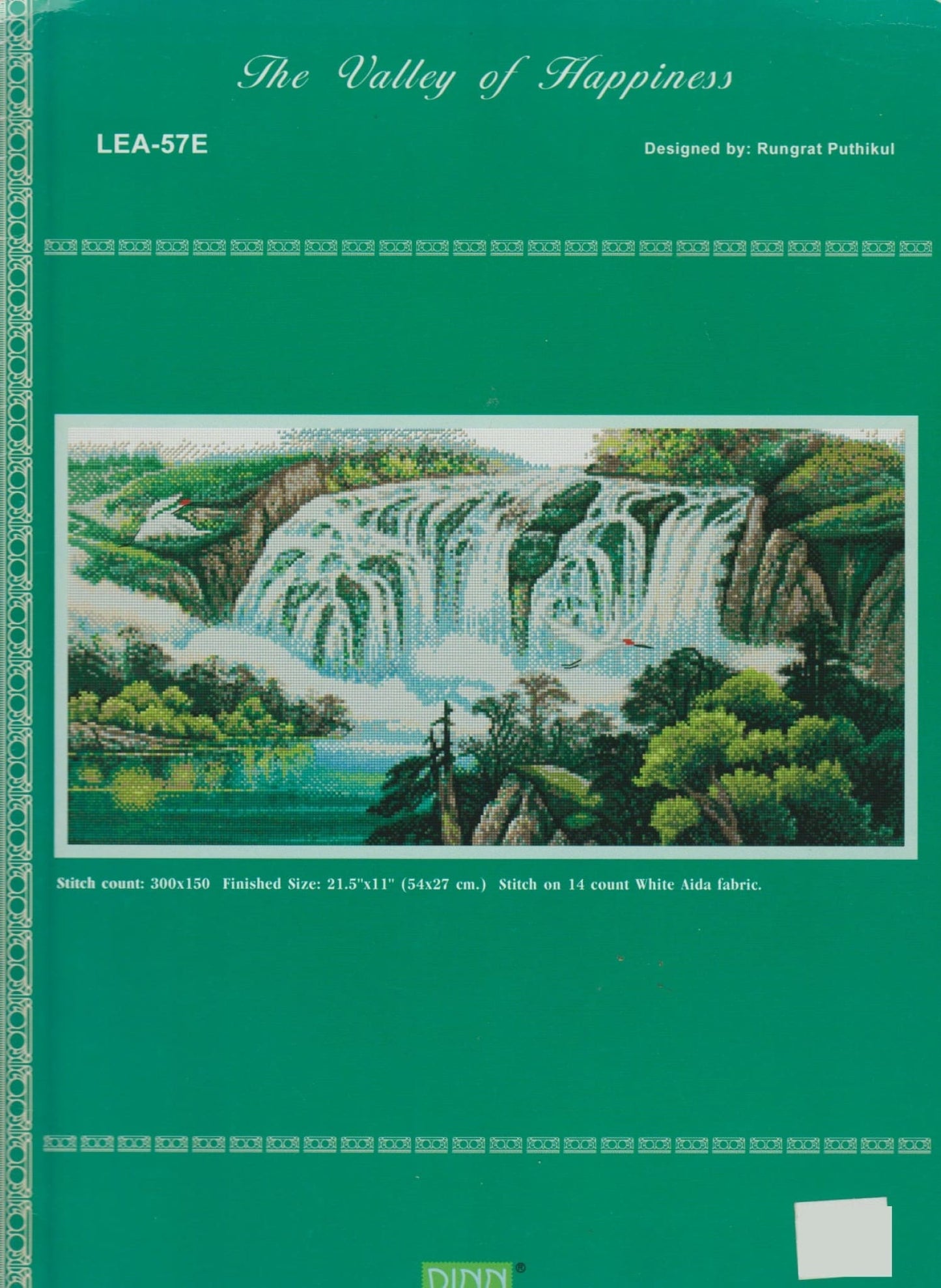 Pinn The Valley of Happiness LEA-57E landscape cross stitch pattern
