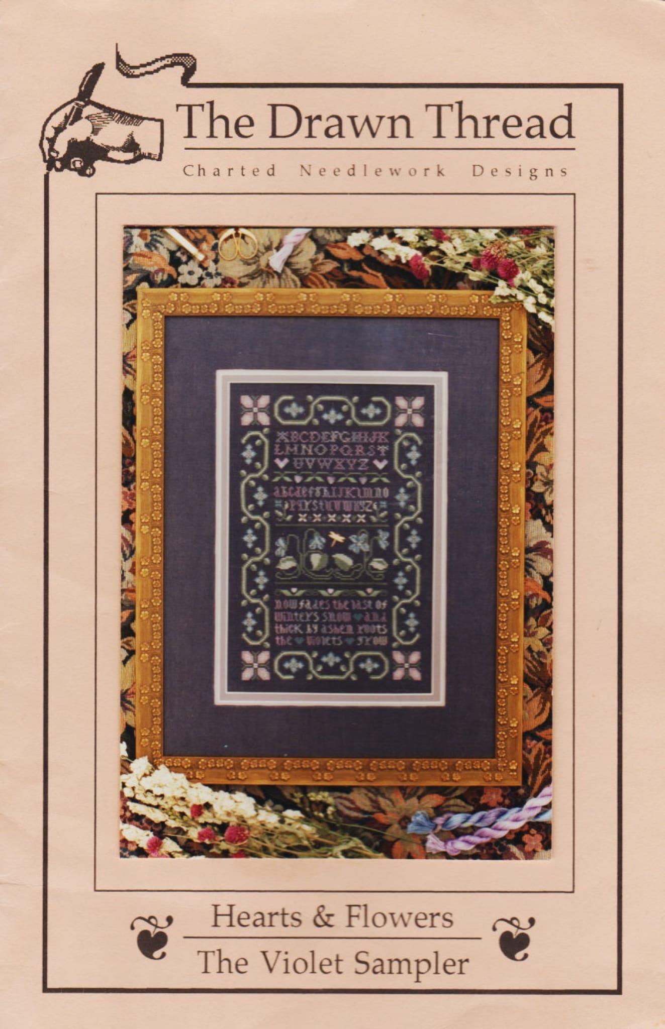 The Drawn Thread The Violet Sampler cross stitch pattern