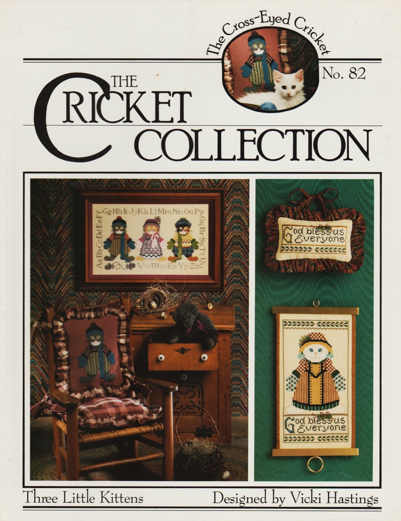 Cricket Collections Three Little Kittens CC82 cross stitch pattern