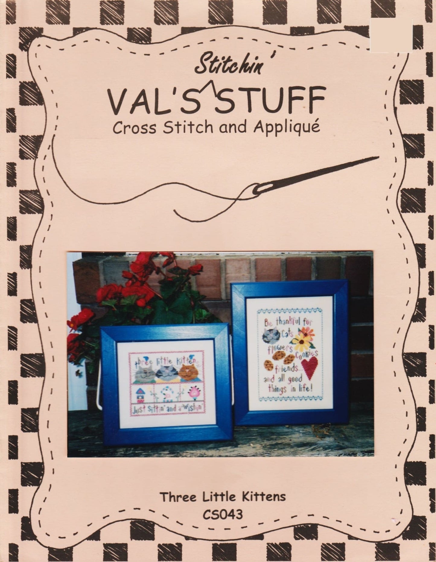 Val's Stuff Three Little Kittens CS043 cross stitch pattern