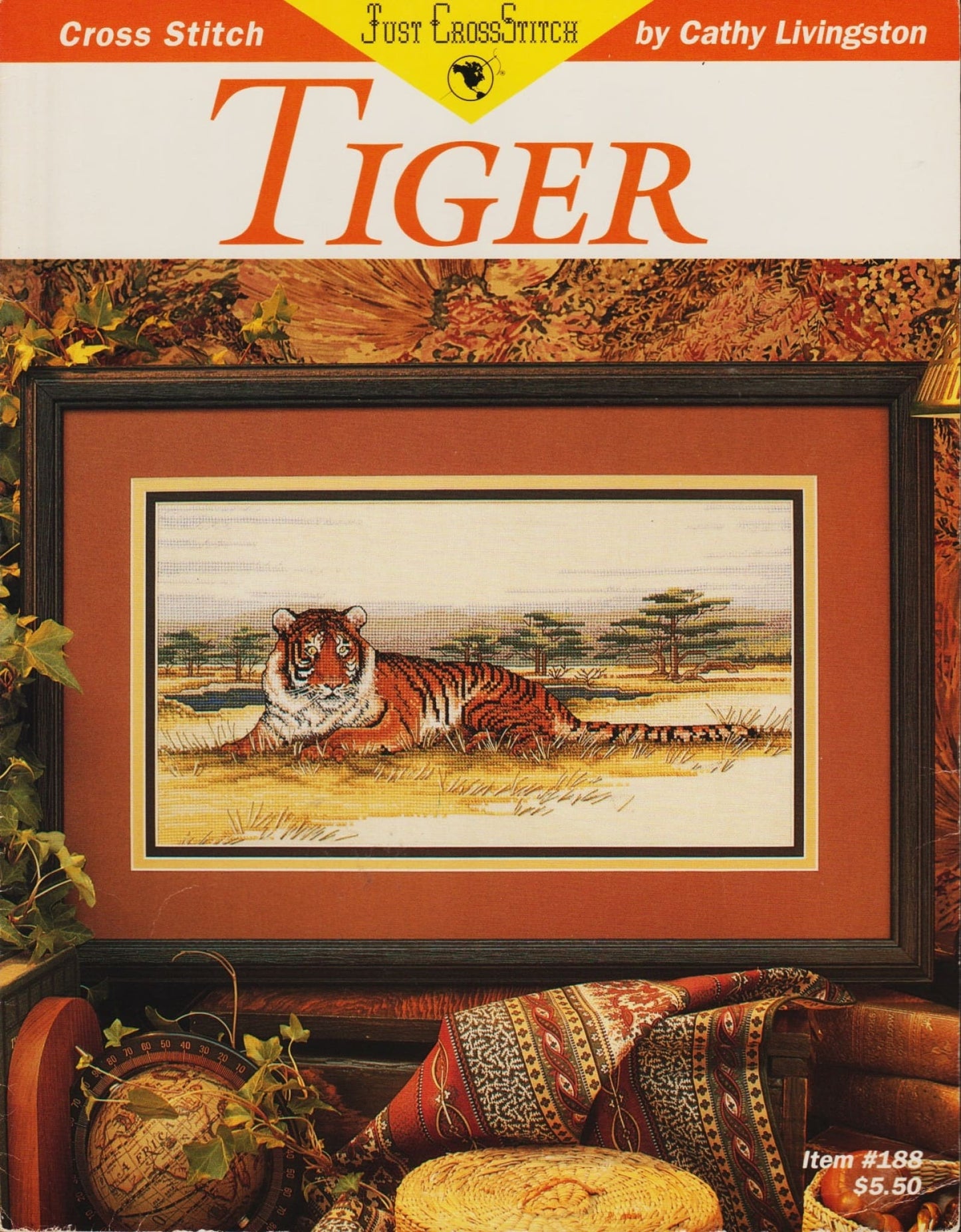 Just CrossStitch Tiger 188 cross stitch pattern