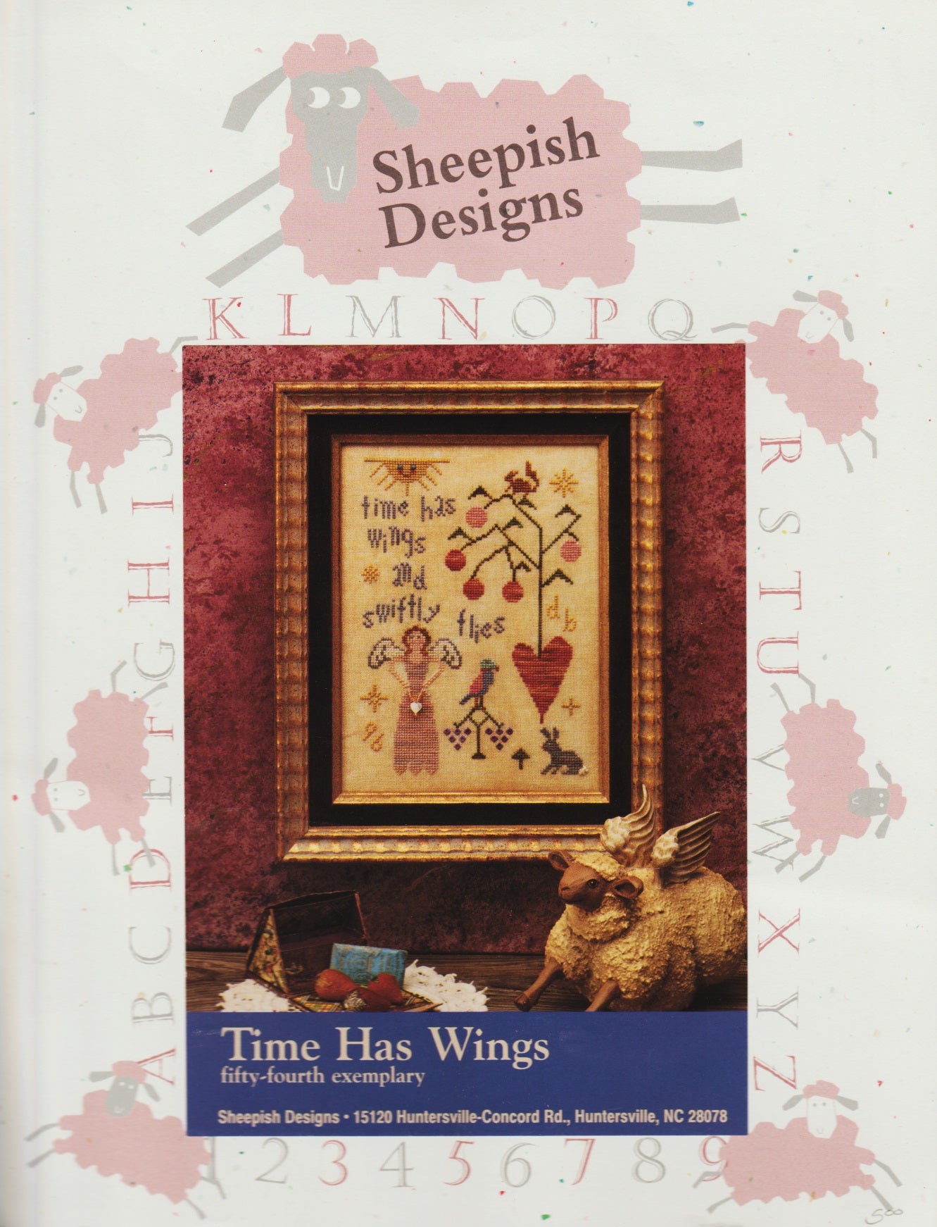 Sheepish Designs Time Has Wings cross stitch pattern