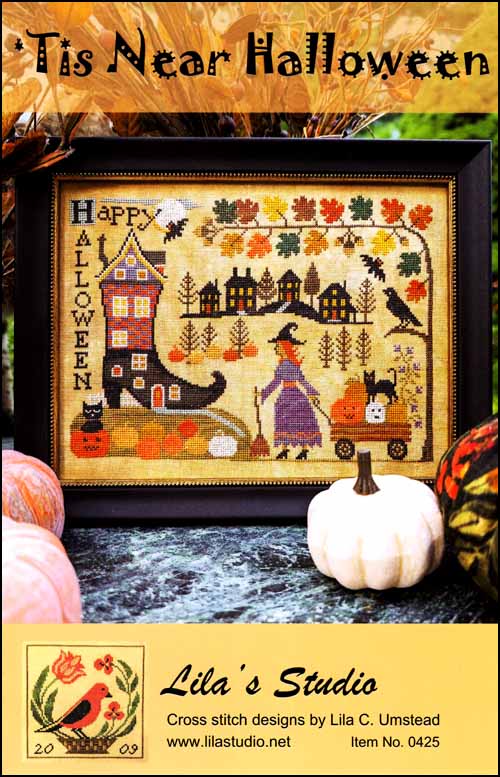 Lila's Studio 'Tis Near Halloween cross stitch pattern