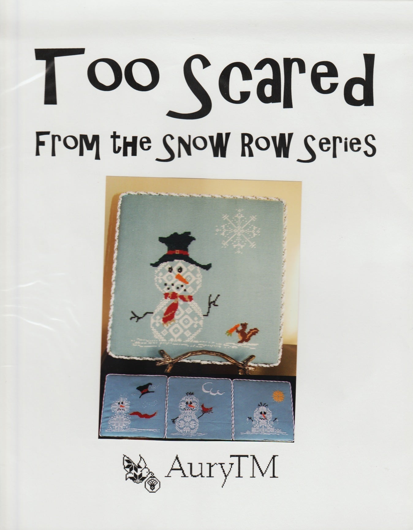 AuryTM Too Scared Snow Row cross stitch pattern