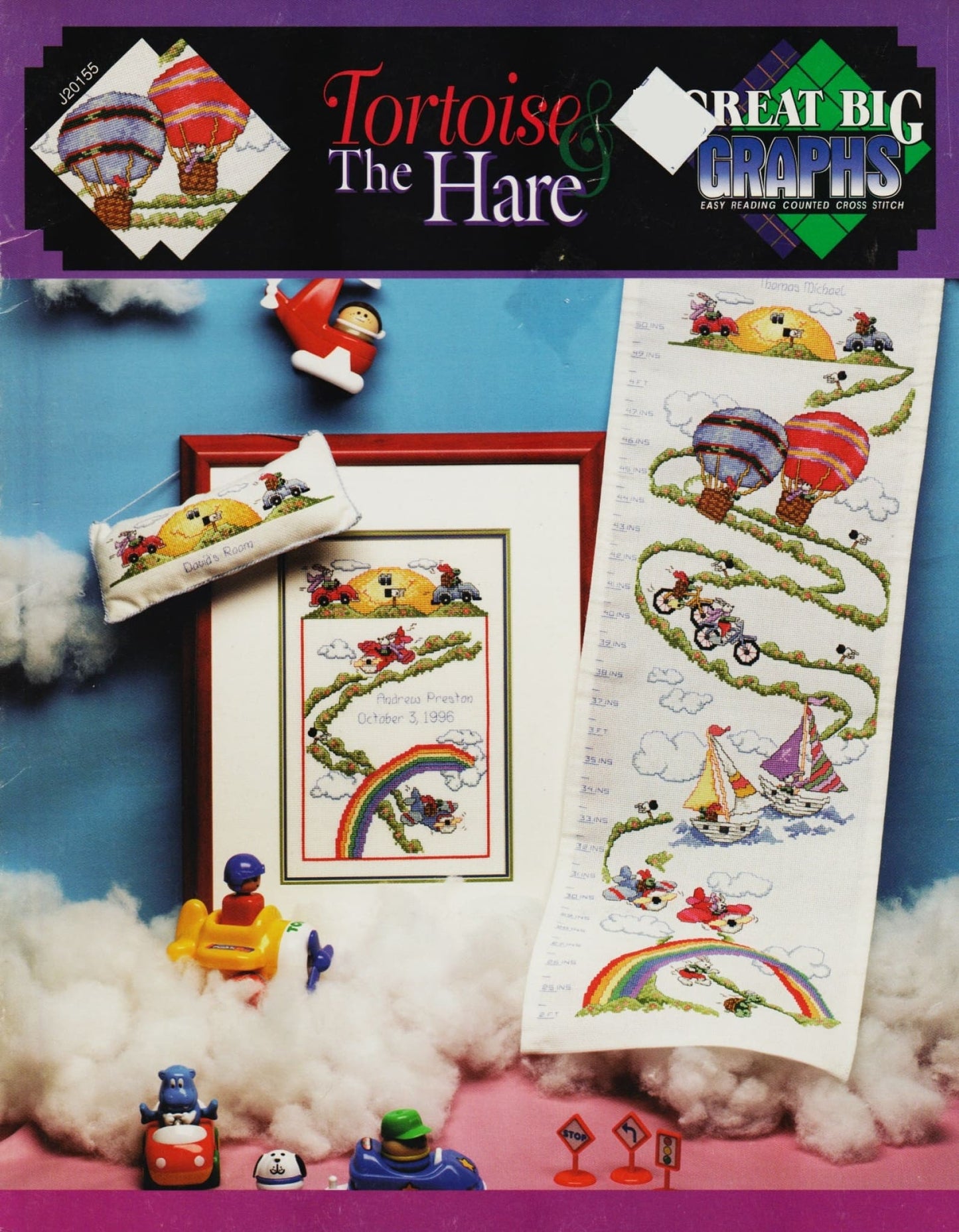 Great Big Graphs Tortoise & the Hare J20155 cross stitch pattern