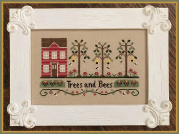 Country Cottage Needleworks Trees and Bees CCN44 cross stitch pattern