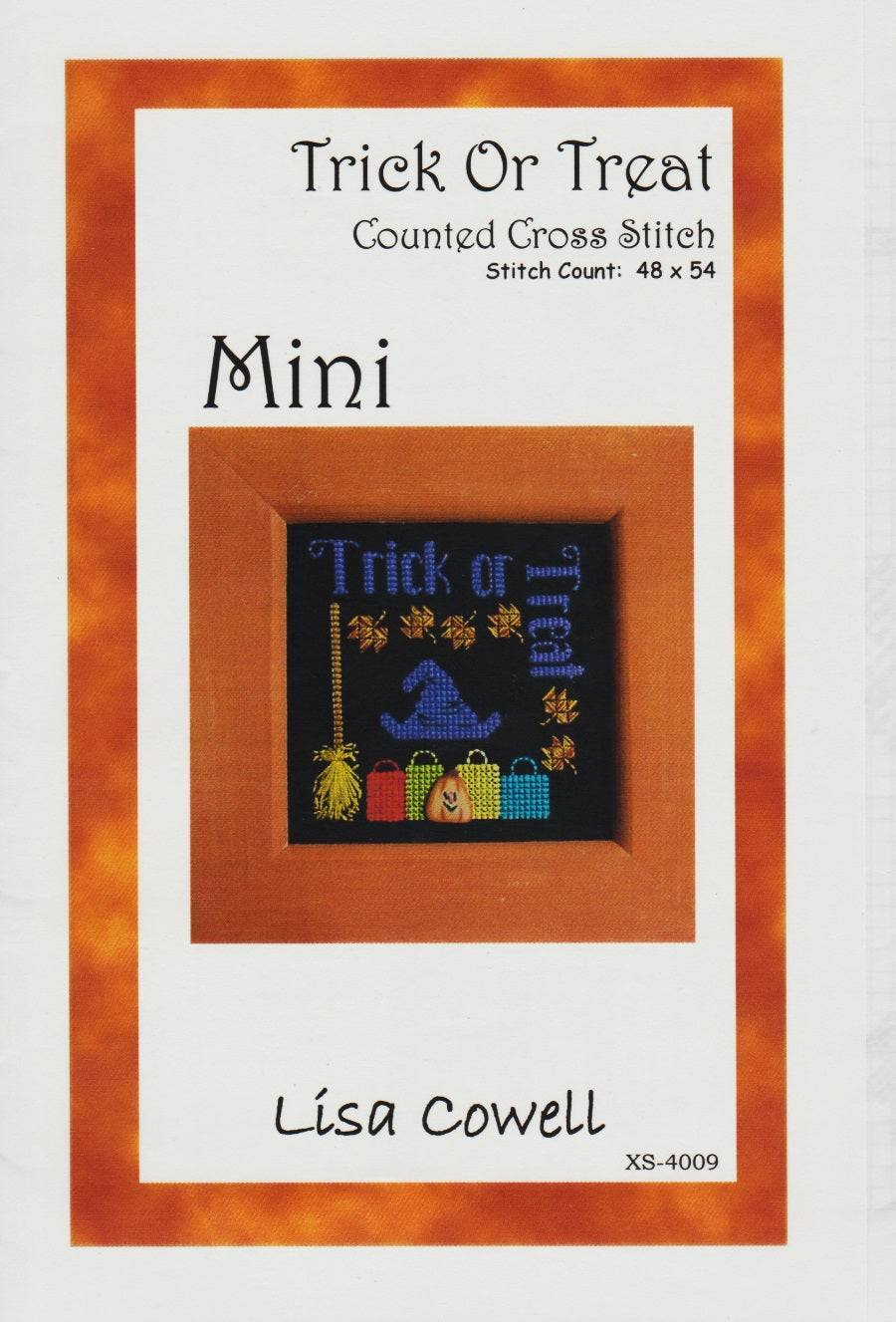 Lisa Cowell Trick Or Treat XS-4009 halloween cross stitch pattern