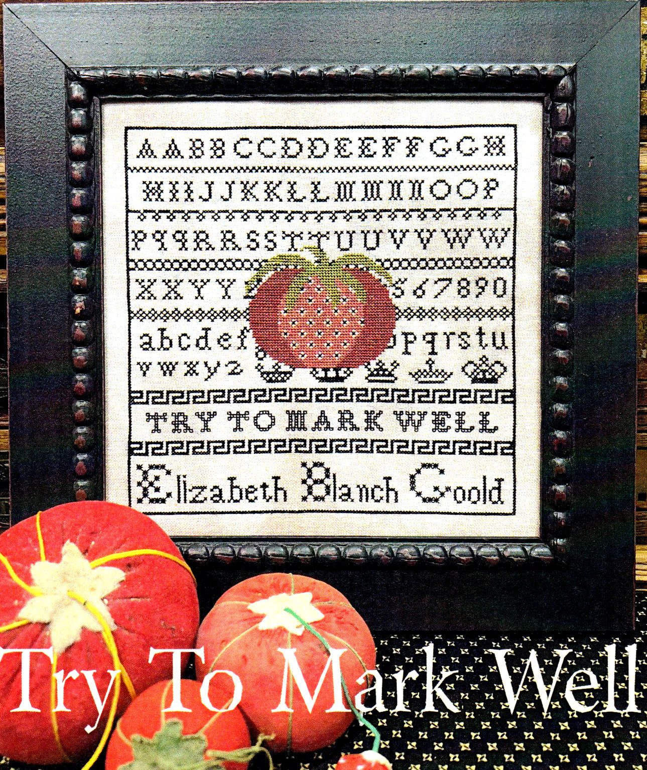 The Scarlett House Try To Mark Well cross stitch pattern