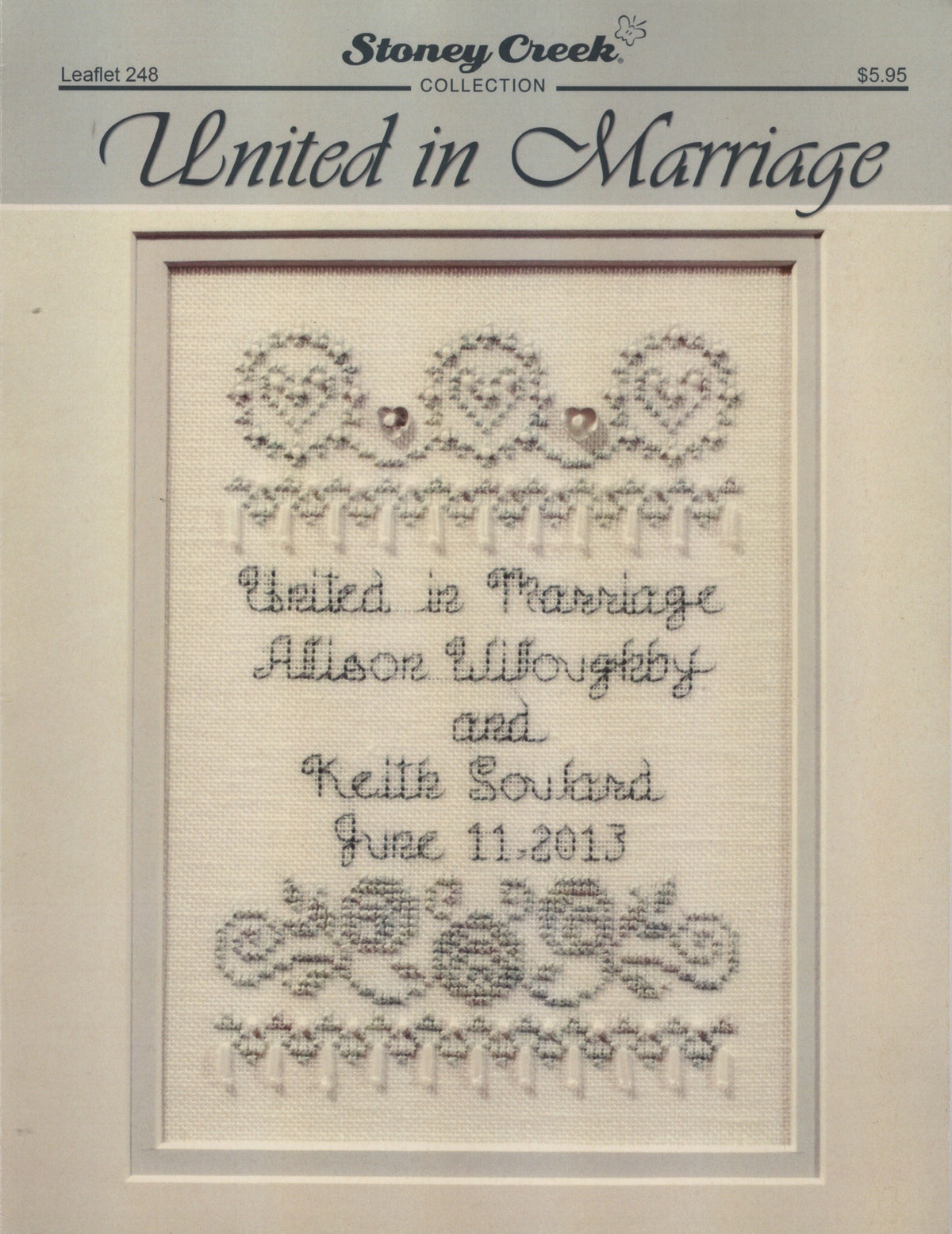 Stoney Creek United in Marriage BK248 cross stitch pattern