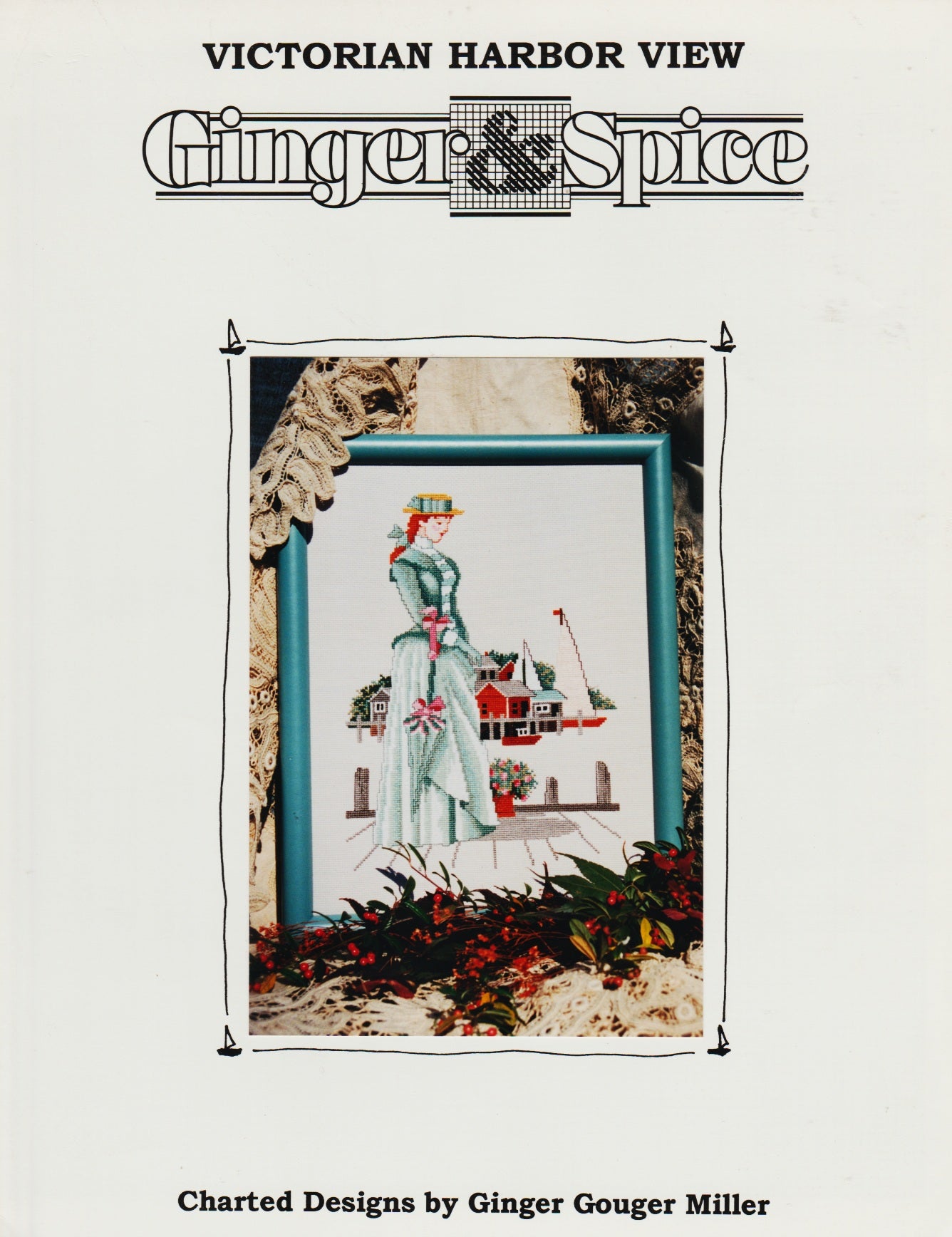 Ginger & Spice Victorian Harbor View cross stitch pattern