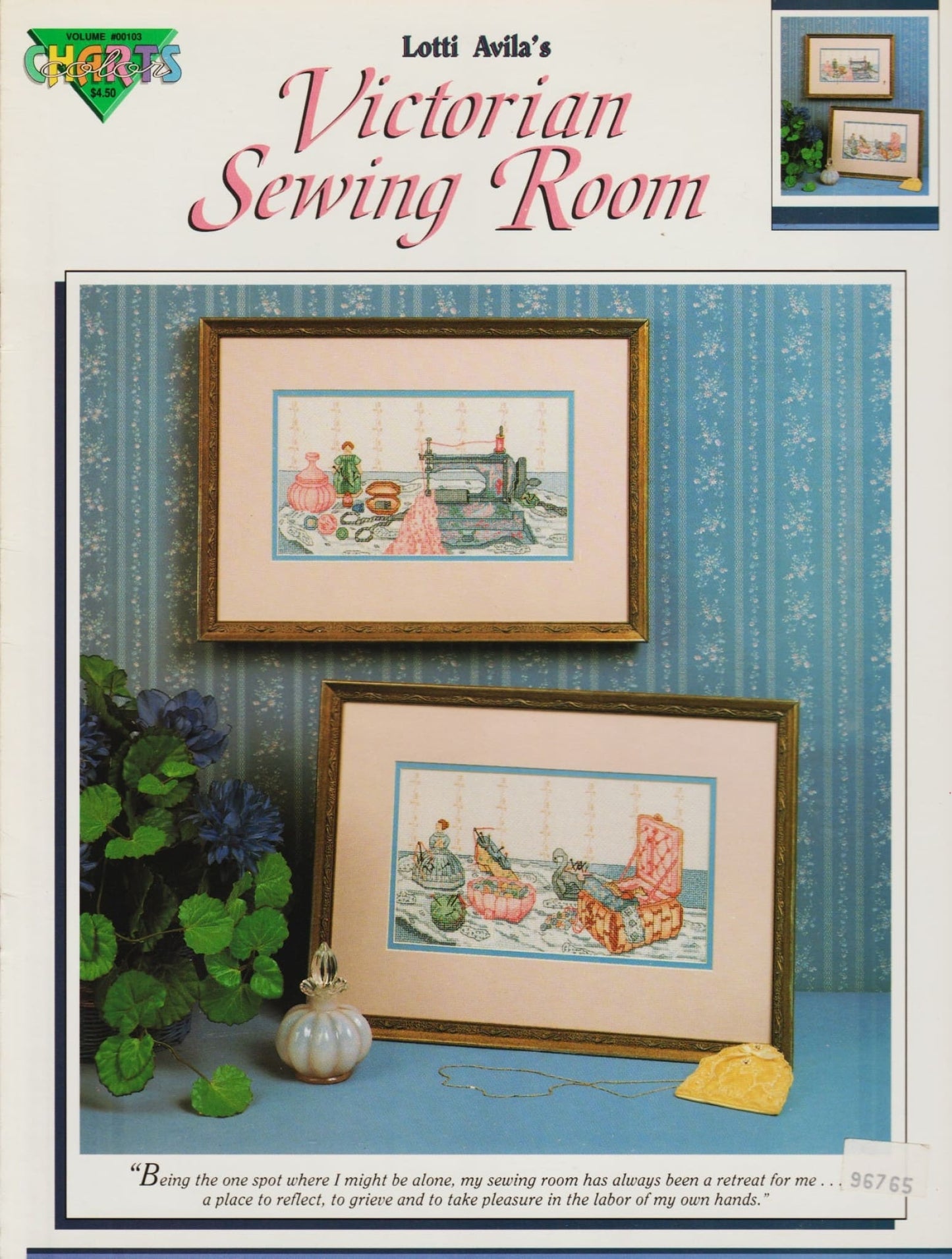 Color Charts Victorian Sewing Room 00103 cross stitch pattern