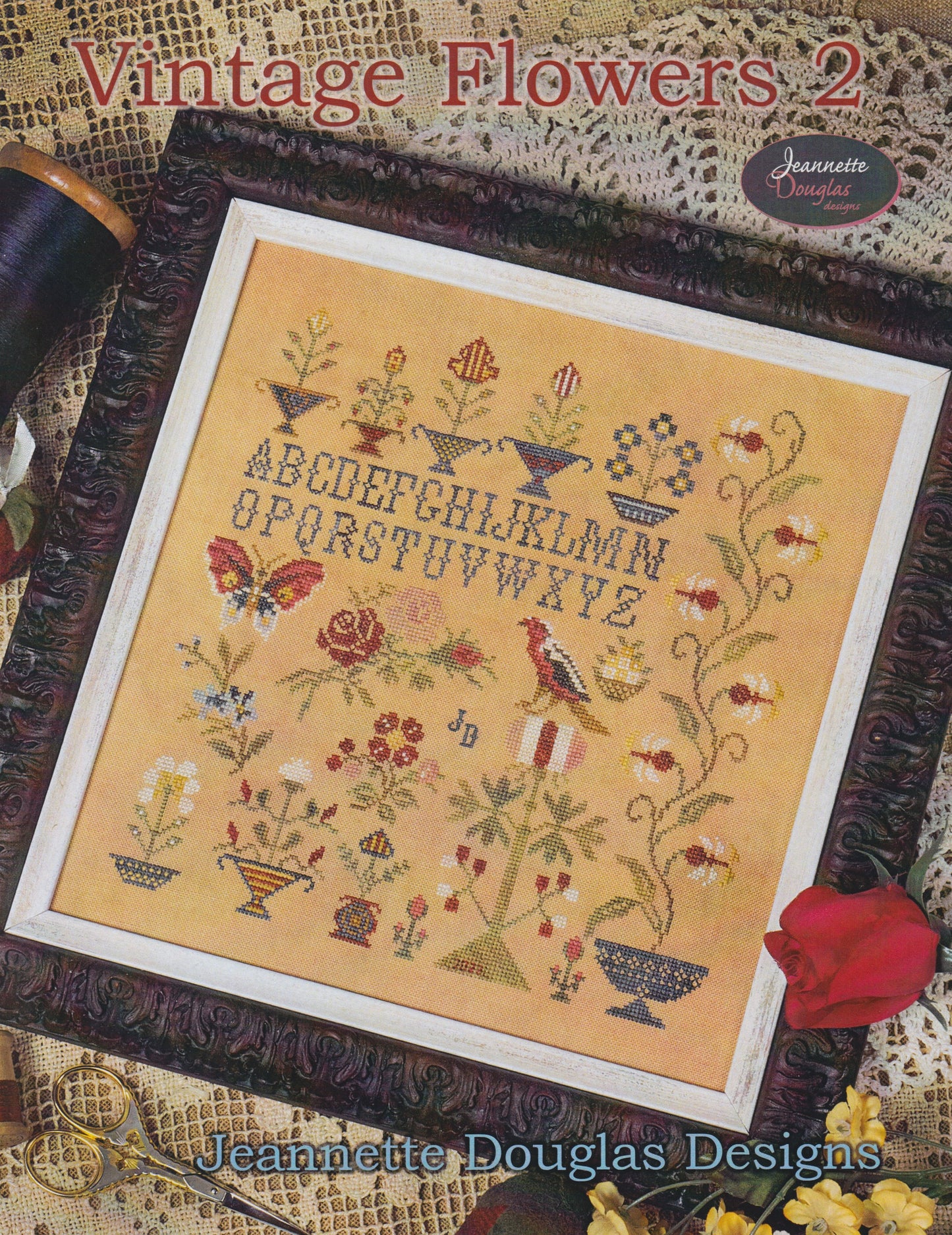 Jeannette Douglas Designs Vintage Flowers 2 cross stitch pattern