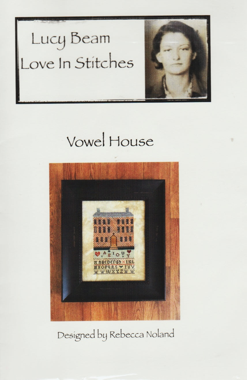Lucy Beam Vowel House cross stitch pattern
