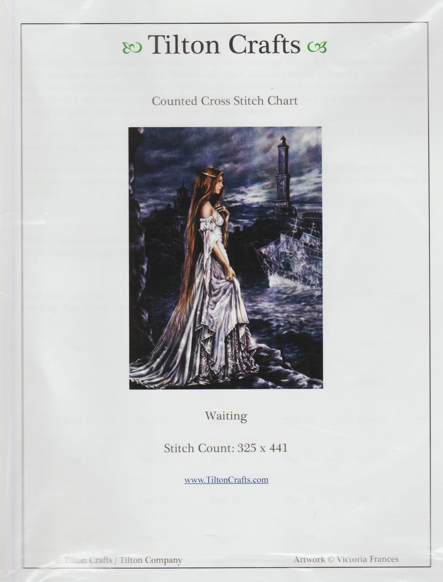 Tilton Crafts Waiting cross stitch pattern