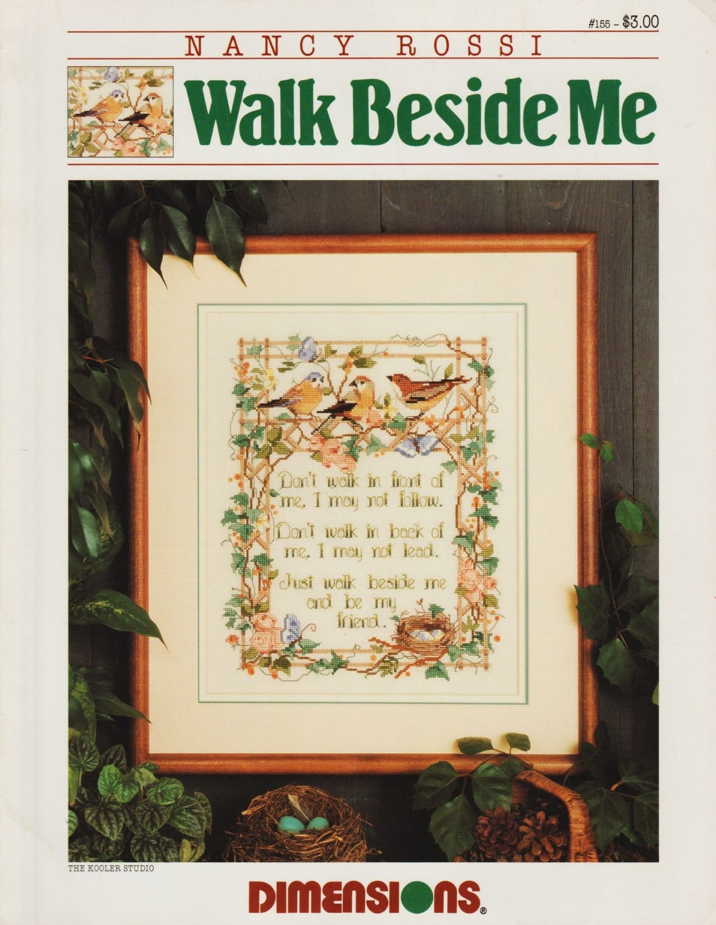 Dimensions Walk Beside Me 155 cross stitch pattern