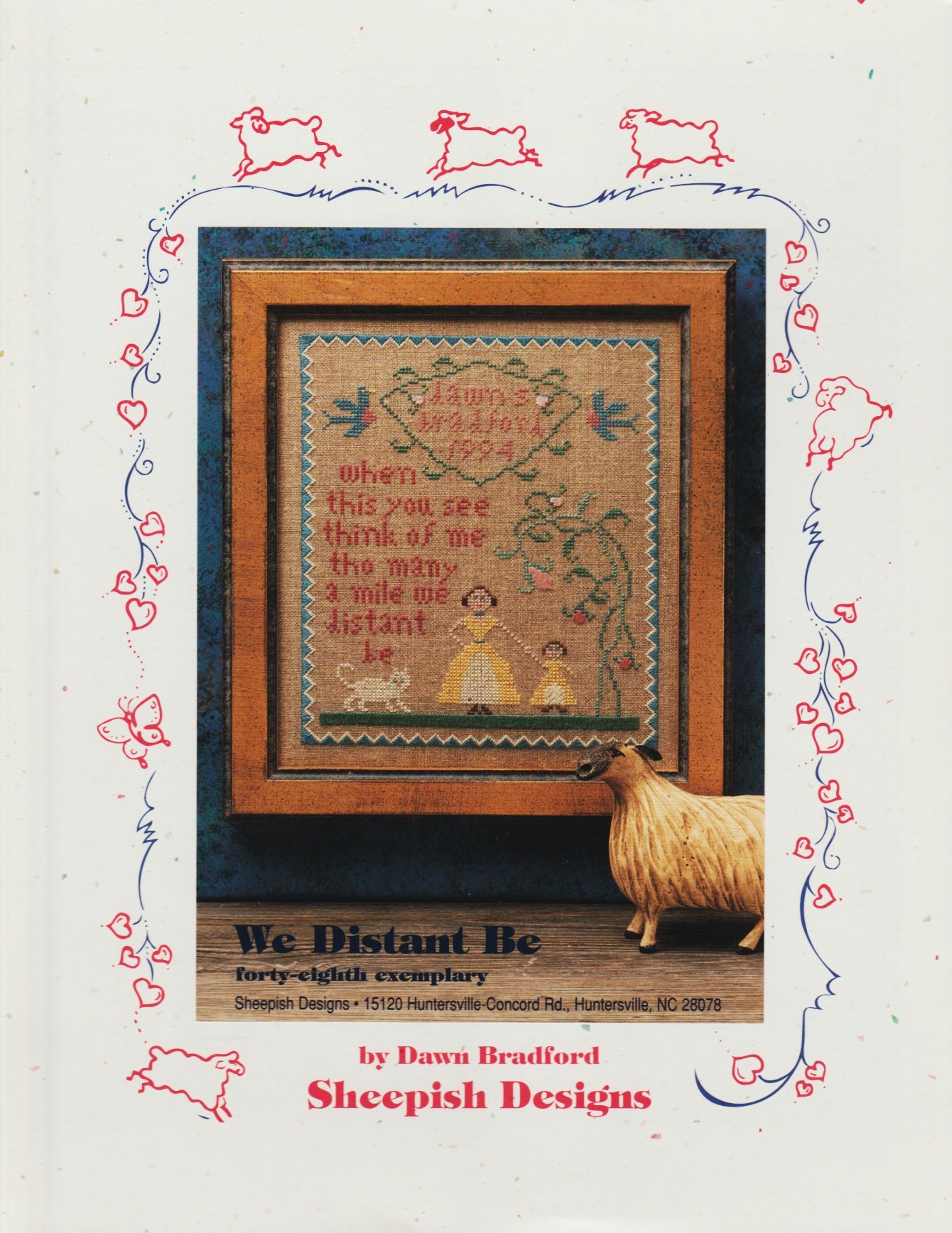 Sheepish Designs We Distant Be cross stitch pattern
