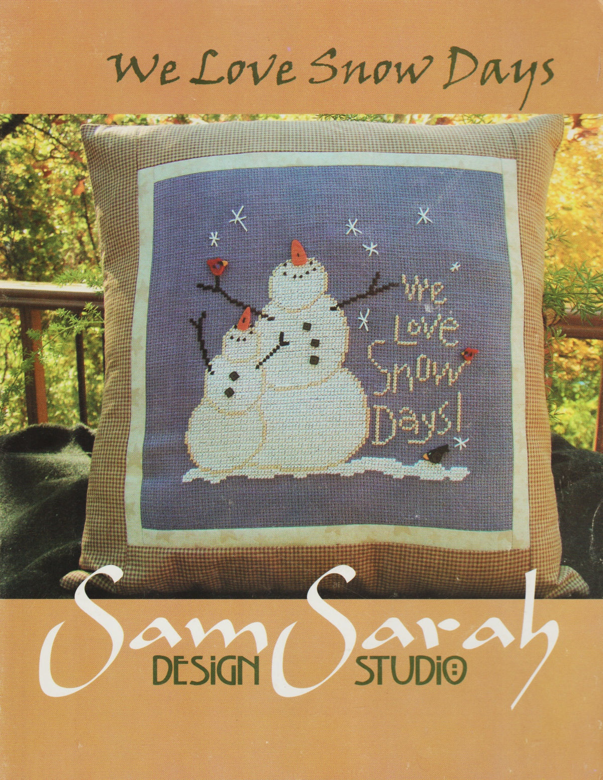 Sam Sarah We Love Snow Days cross stitch pattern