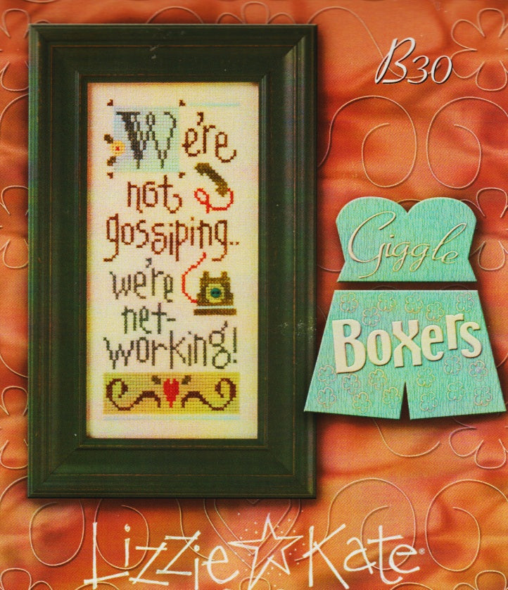 Lizzie Kate We're Not Gossiping, B30 cross stitch kit