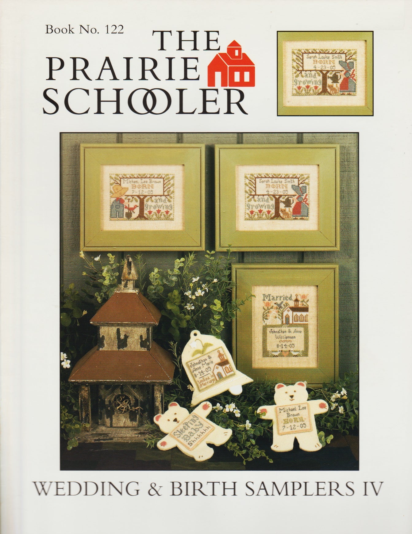 Prairie Schooler Wedding & Birth Sampler IV cross stitch pattern