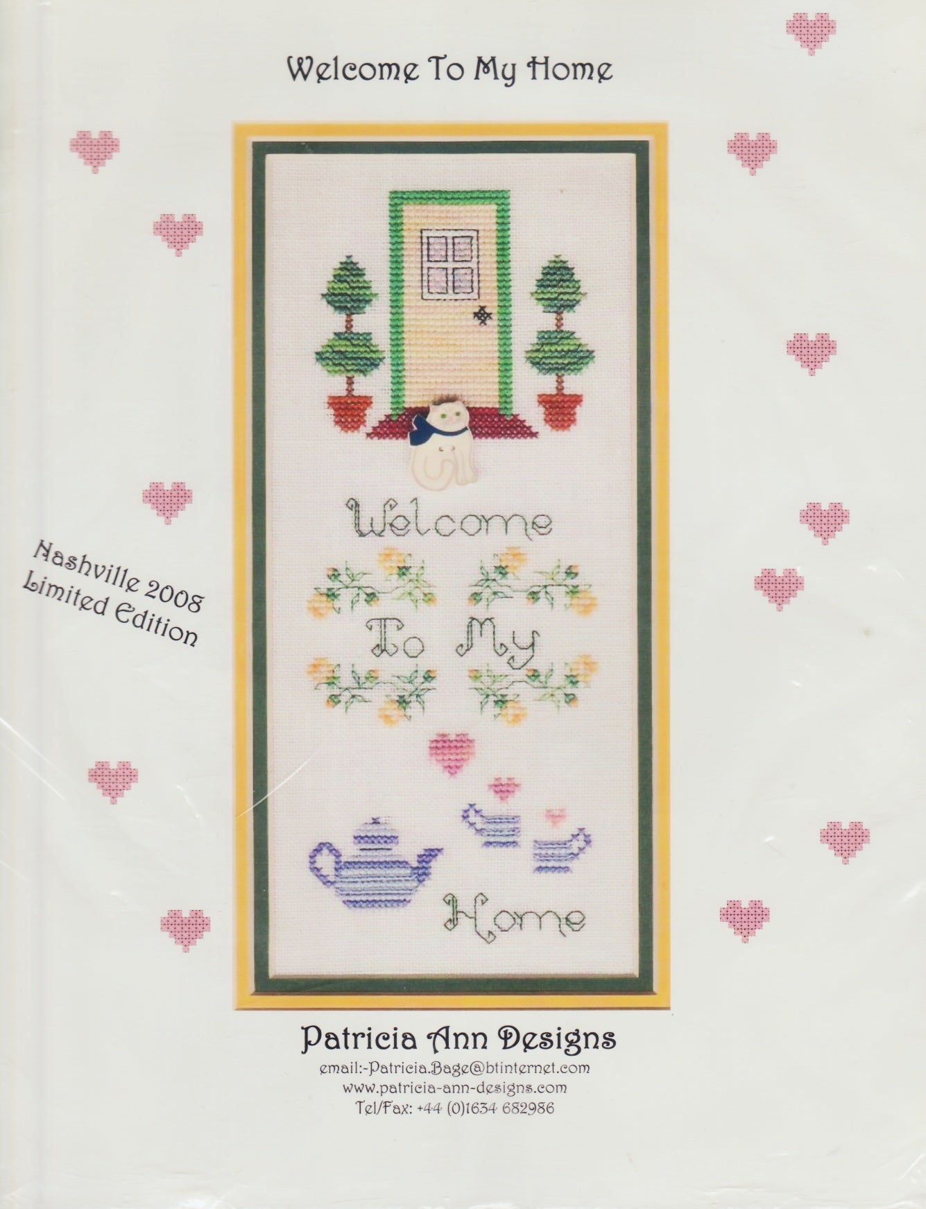 Patricia Ann Designs Welcome To My Home cross stitch pattern