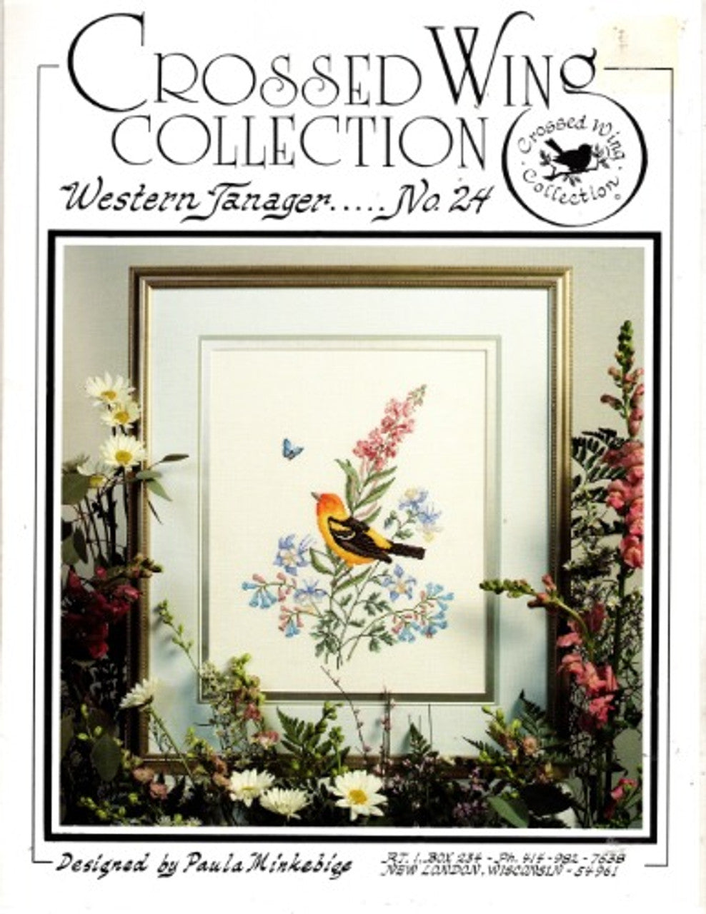 Crossed Wing Collection Western Tanager 24 cross stitch pattern