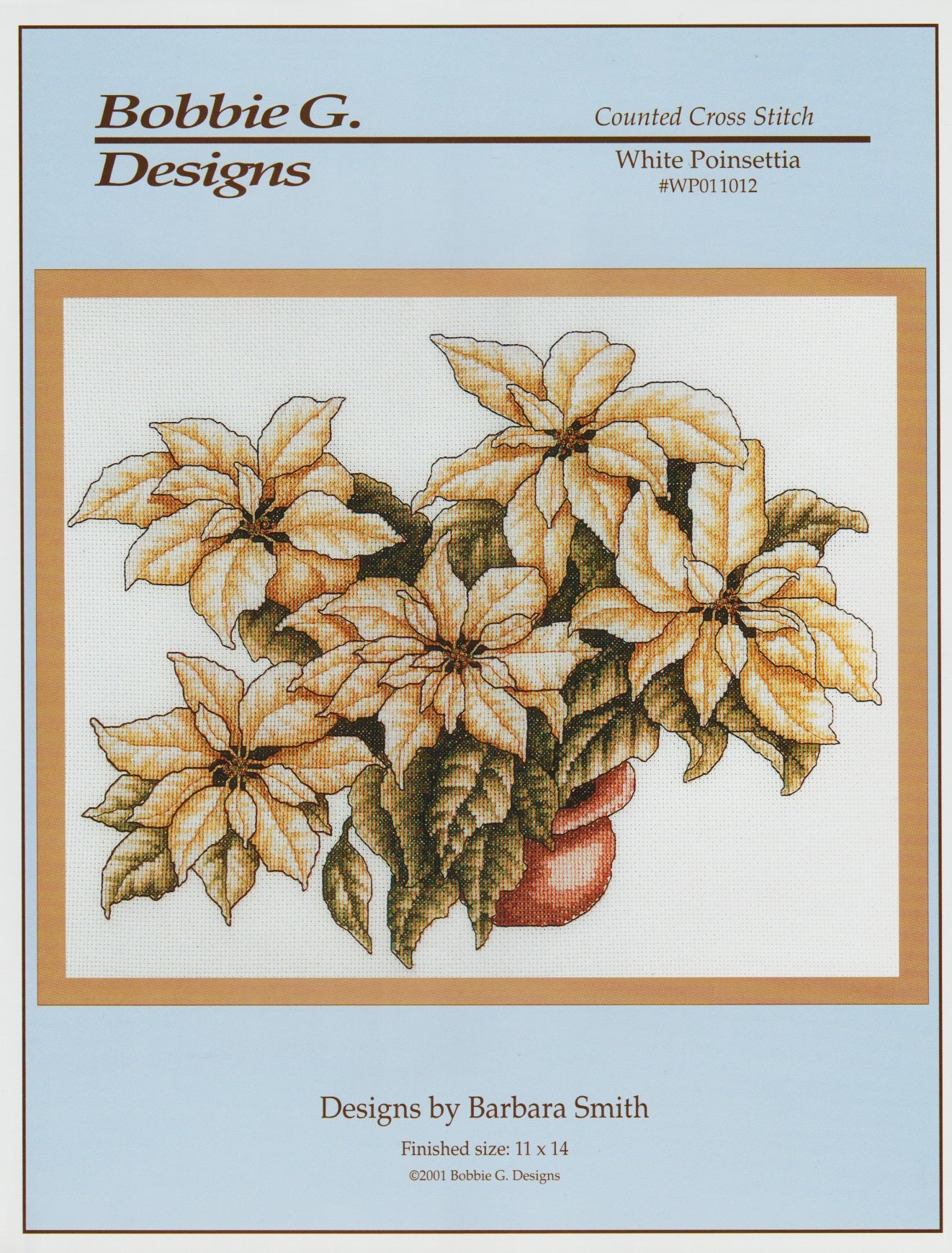 Bobbie G. White Poinsettia WP011012 cross stitch pattern