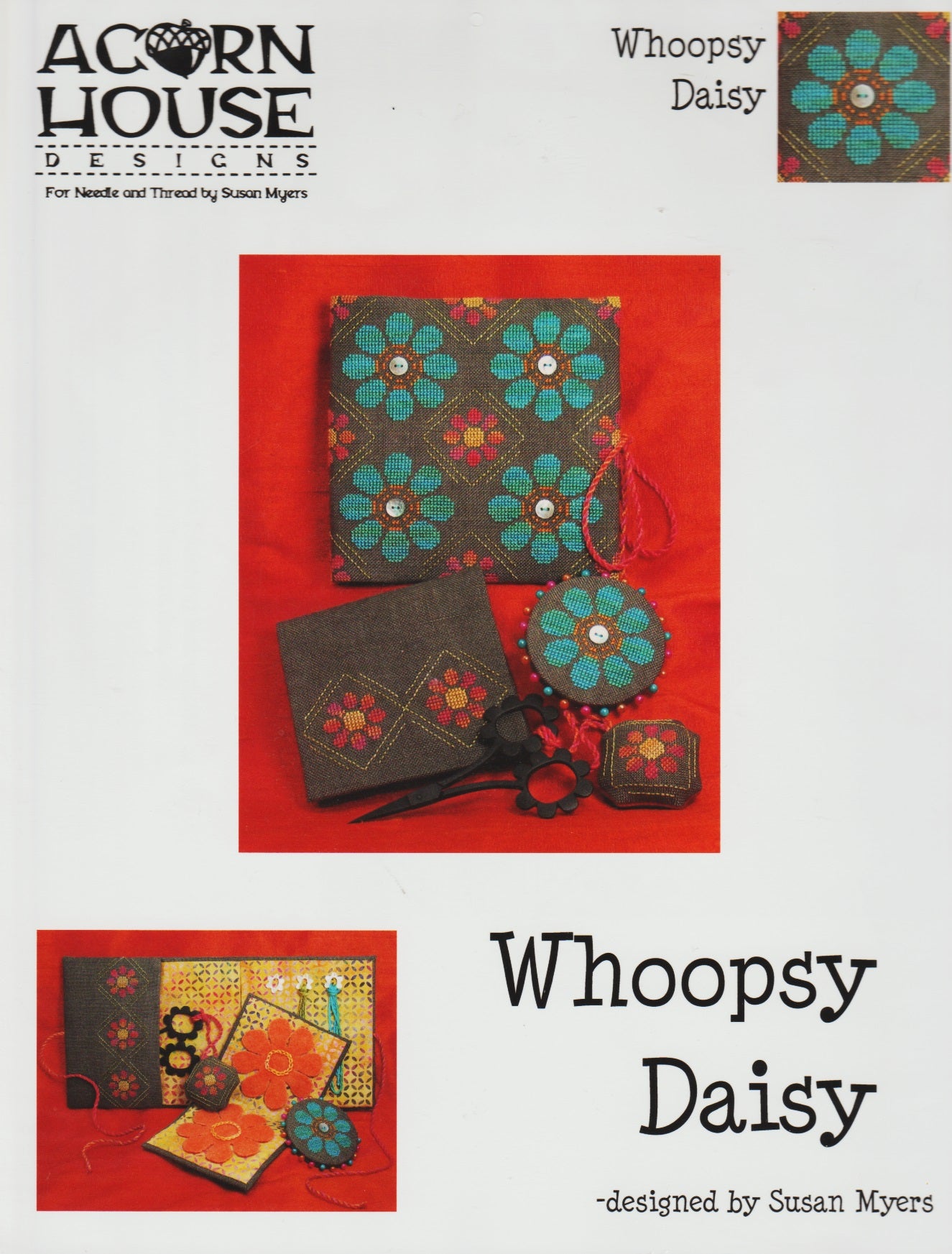 Acorn House Whoopsy Daisy cross stitch pattern