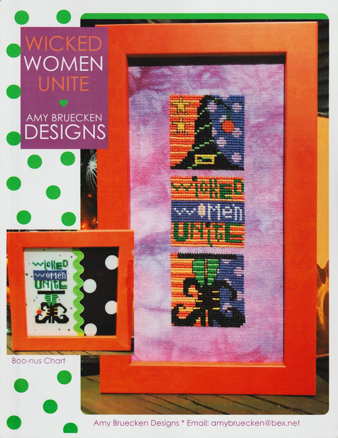 Amy Bruecken Wicked Women Unite halloween cross stitch pattern