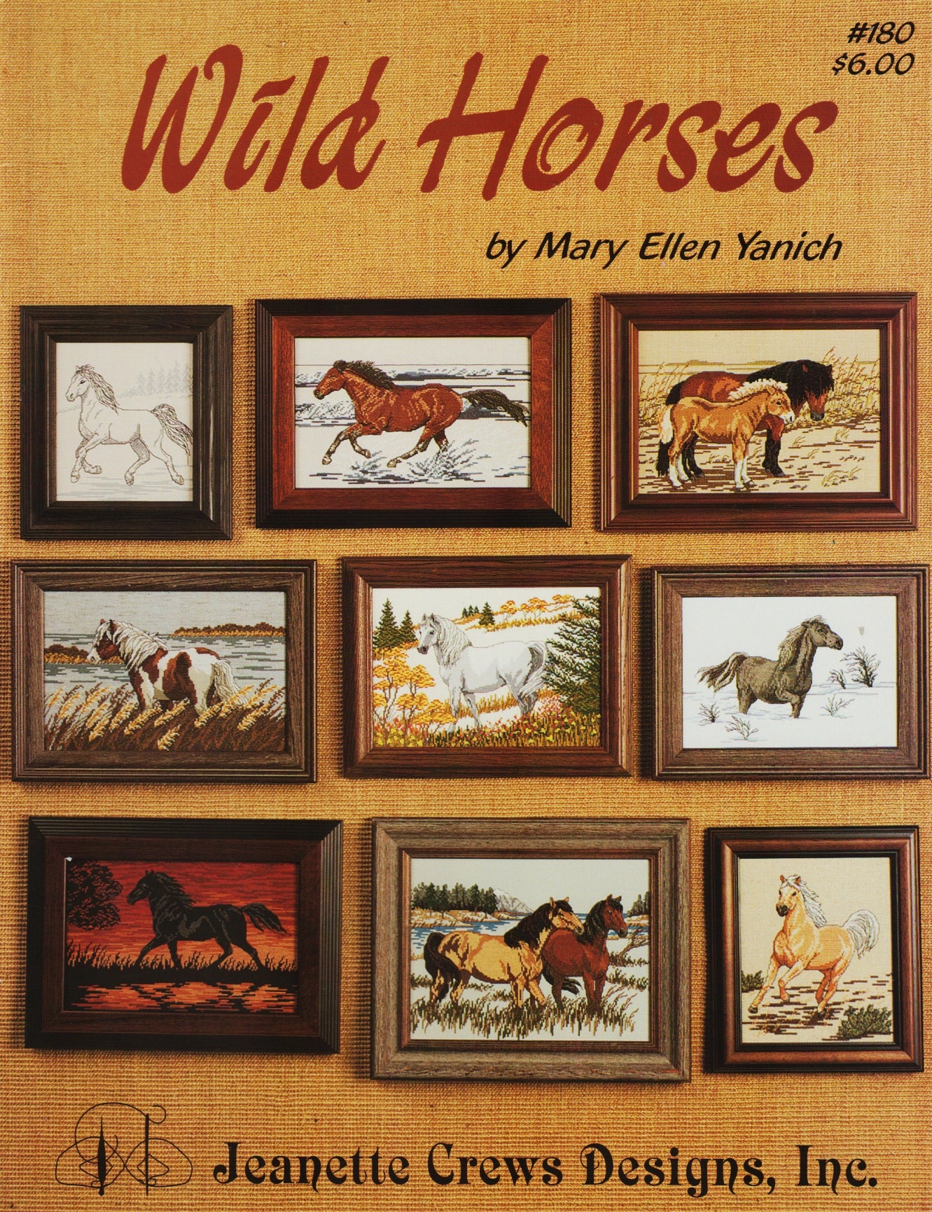 Jeanette Crews Wild Horses 180 cross stitch pattern