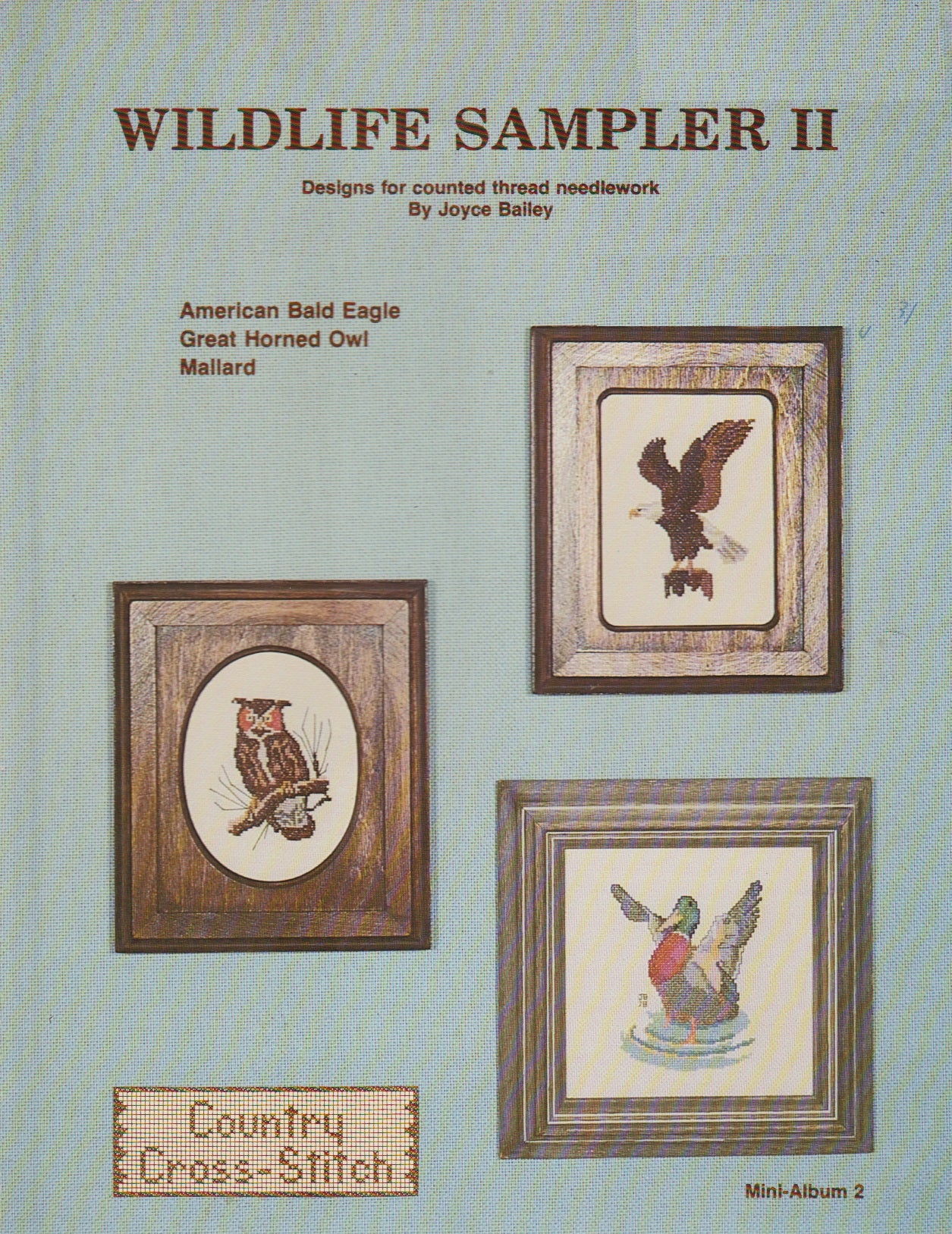 Country Cross-Stitch Wildlife Sampler II cross stitch pattern