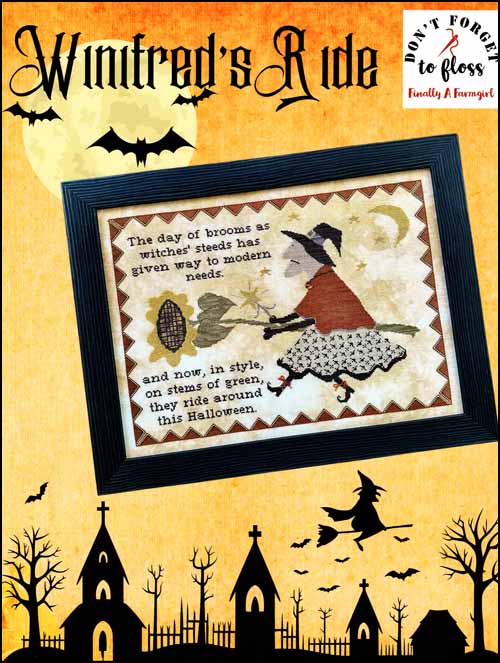 Finally A Farmgirl Winifred's Ride halloween cross stitch pattern