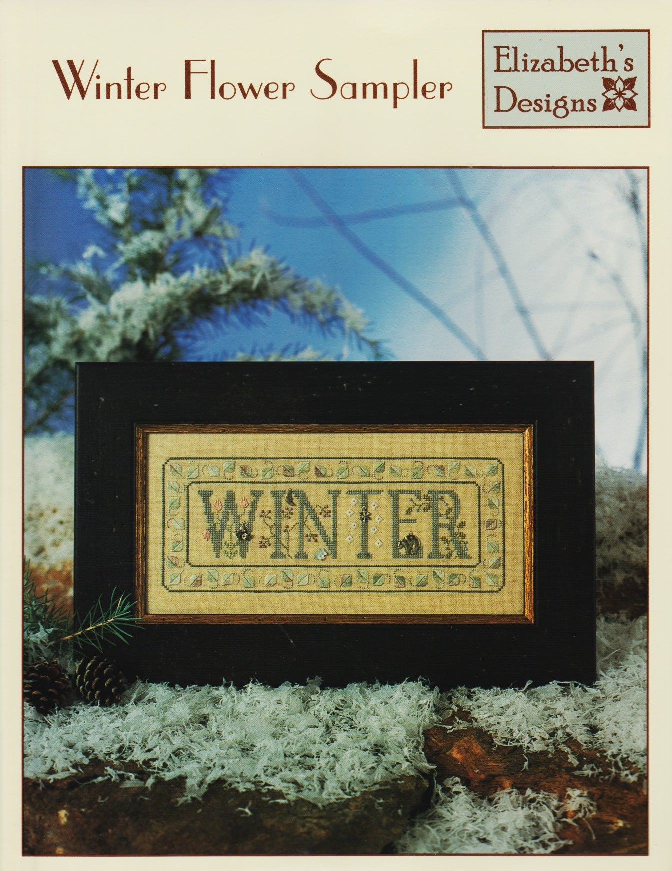 Elizabeth's Designs Winter Flower Sampler cross stitch pattern