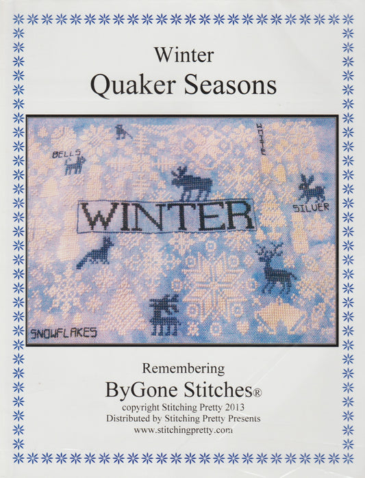 ByGone Stitches Winter Quaker Seasons cross stitch pattern