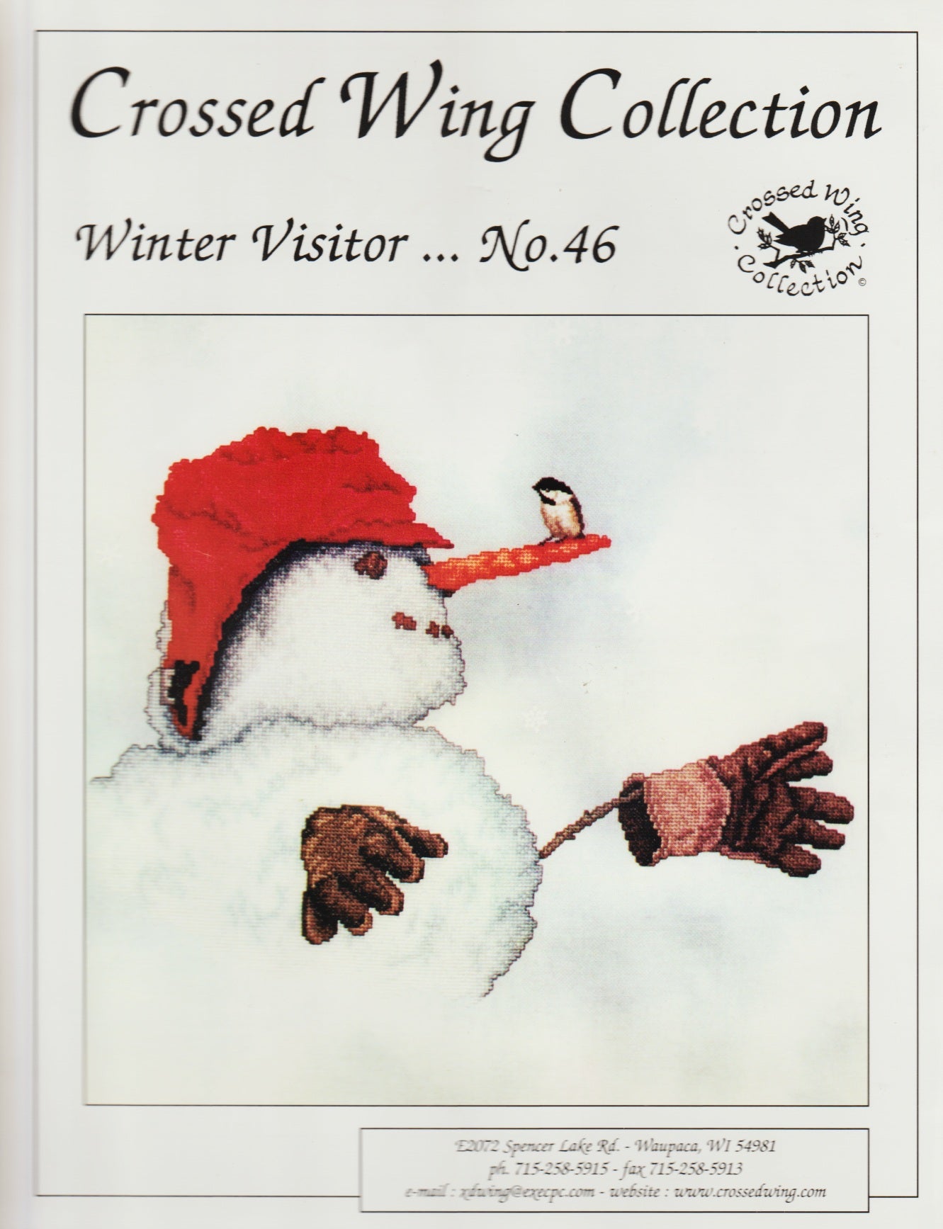 Crossed Wing Collection Winter Visitor 46 cross stitch pattern