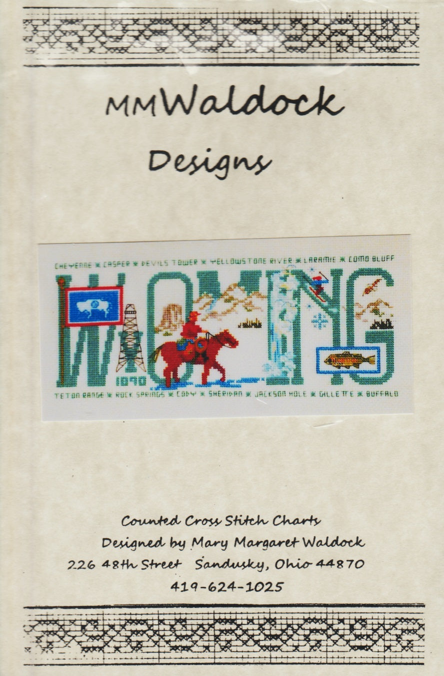 MM Waldock Wyoming Oberlin cross stitch pattern