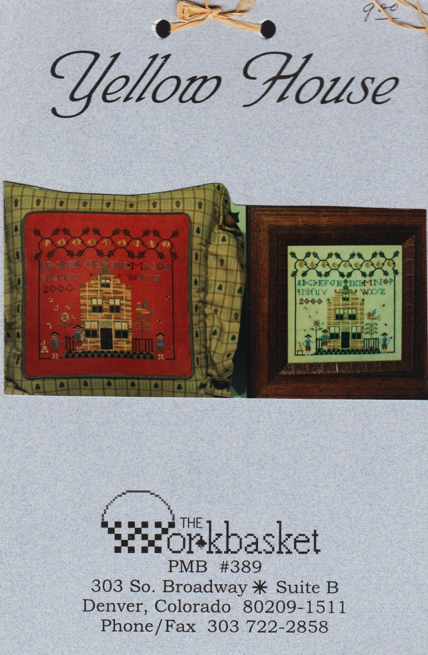 Workbasket Yellow House cross stitch pattern