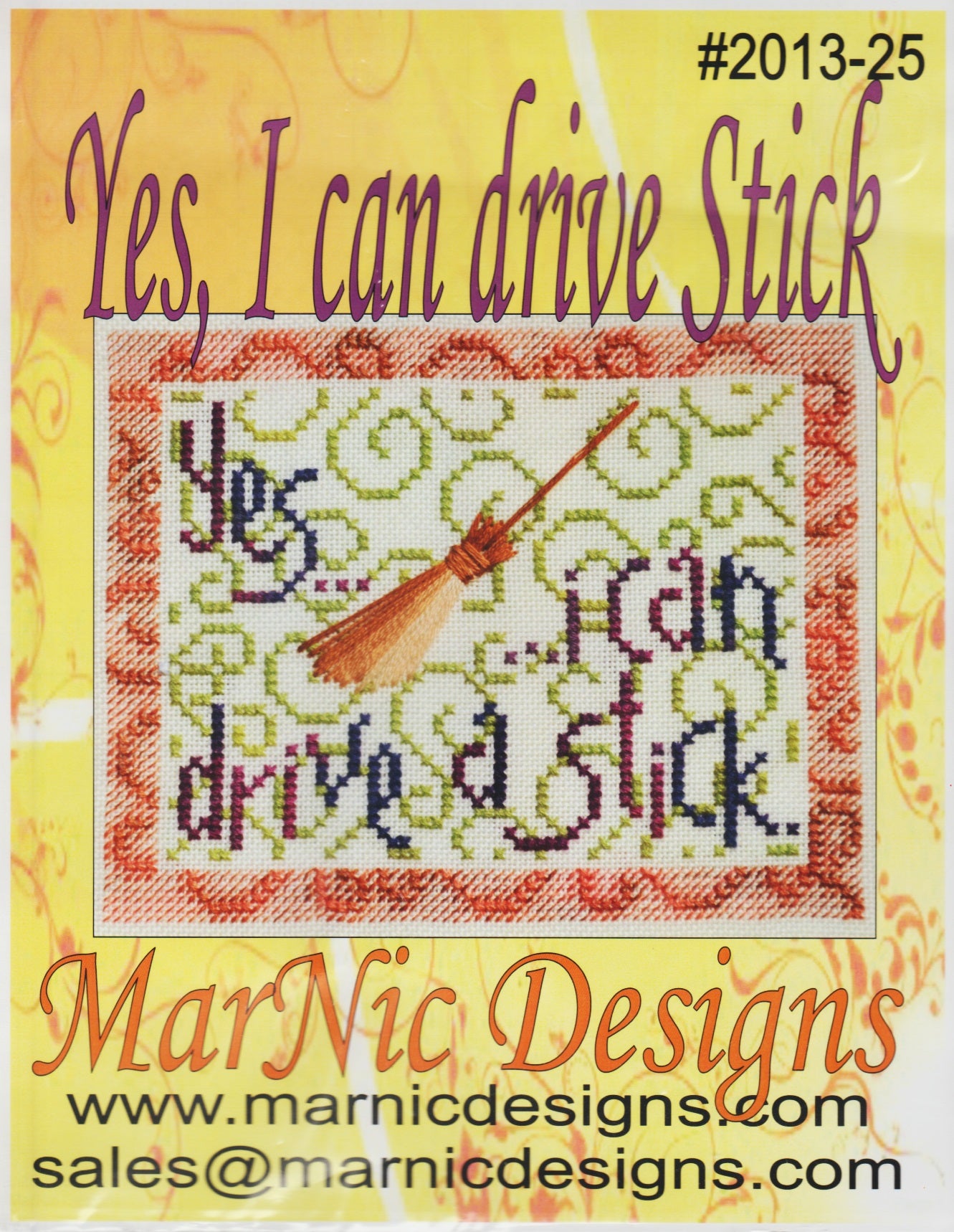 MarNic Yes, I Can Drive A Stick cross stitch pattern