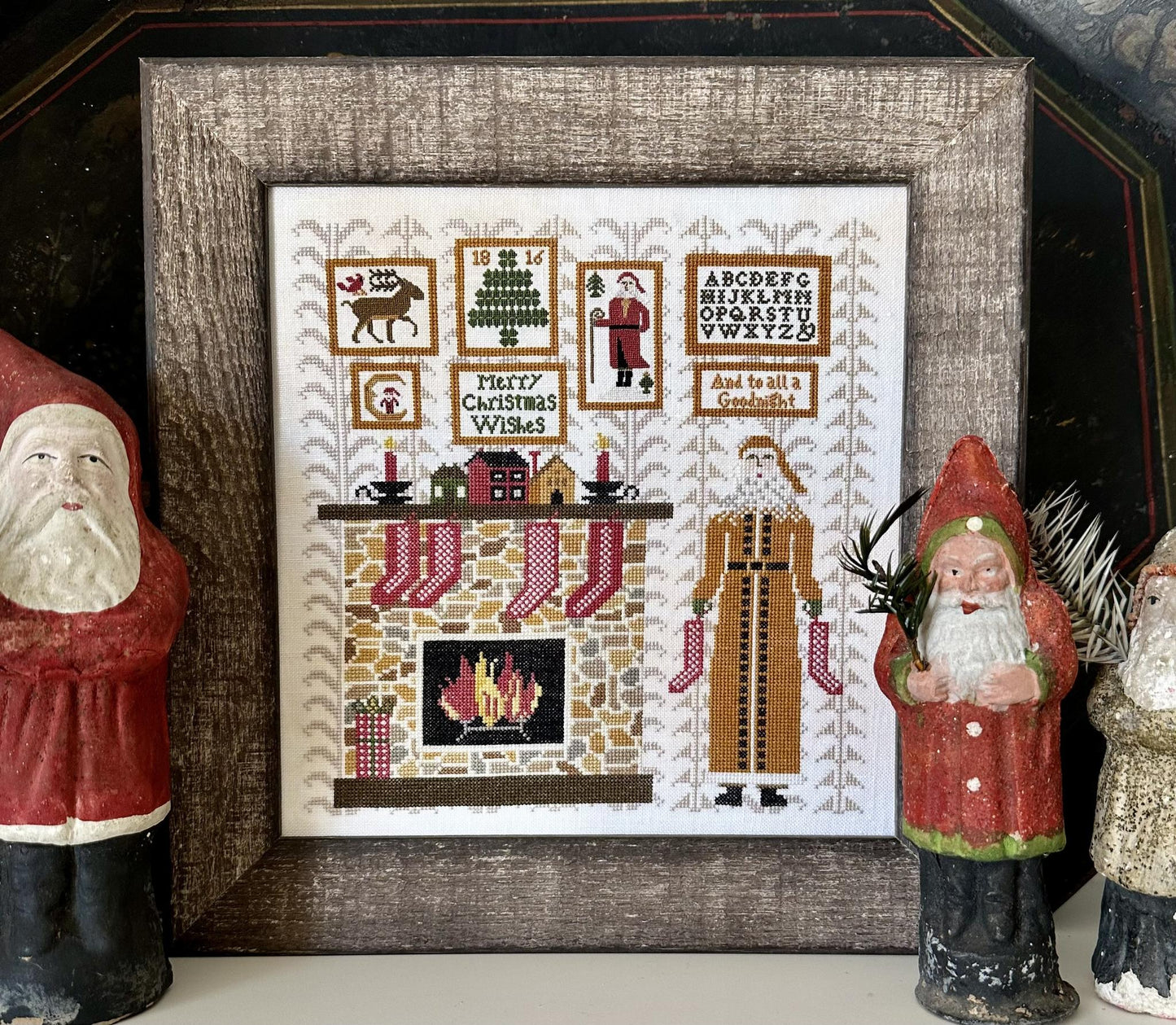 Kathy Barrick Yuletide Stitching christmas santa cross stitch pattern