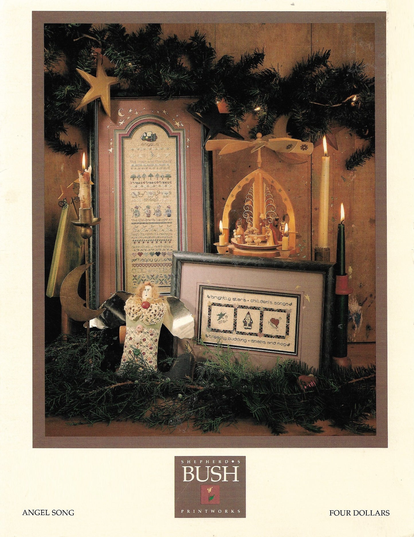 Shepherd's Bush Angel Song cross stitch sampler pattern