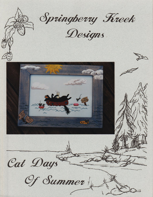 Springberry Kreek Designs Cat Days of Summer cross stitch pattern