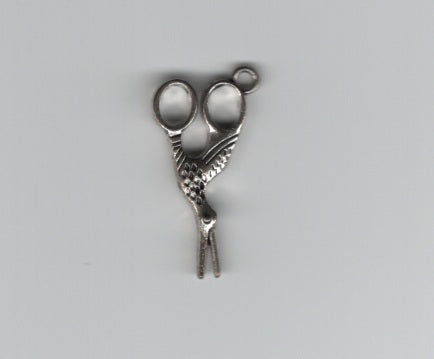 Stork Scissor charm