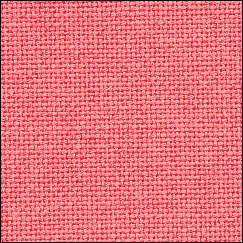 Zweigart Lugana 25ct 18x27 Coral cross stitch fabric