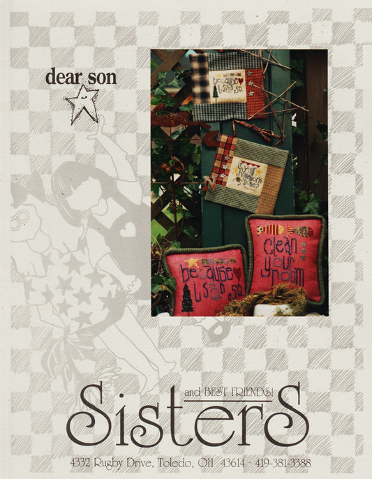 Sisters and Best Friends Dear Son cross stitch pattern