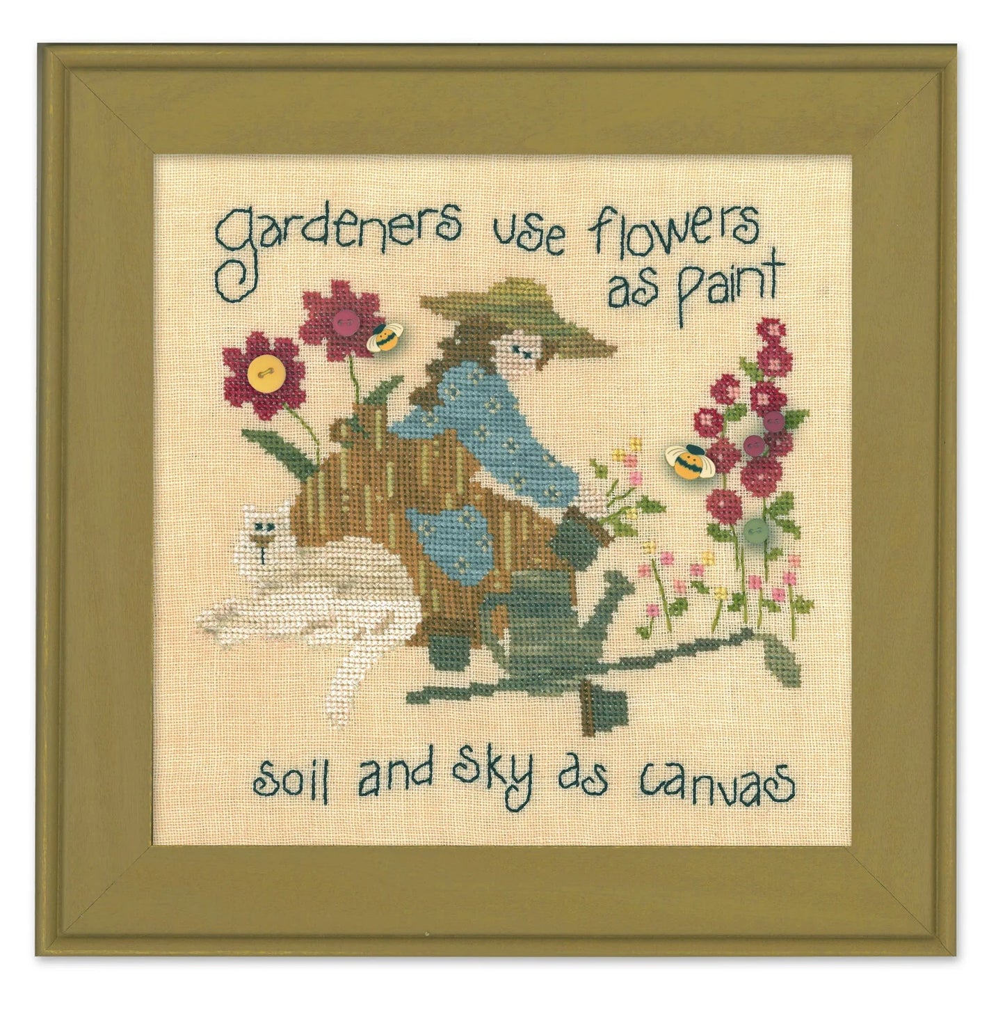 Art to Heart Gardeners Paint JABC cross stitch pattern