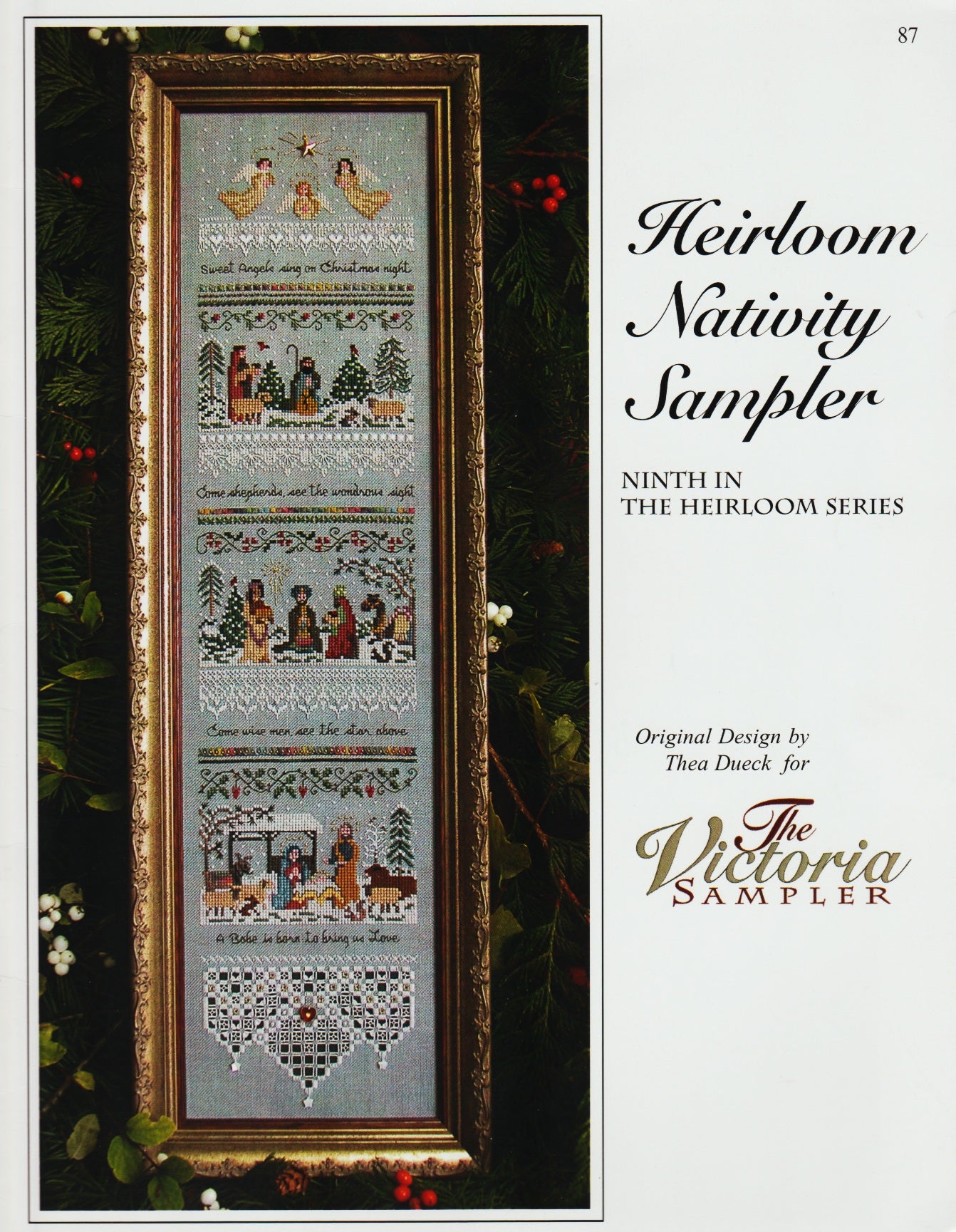 Victoria Sampler Heirloom Nativity Sampler 87 cross stitch pattern