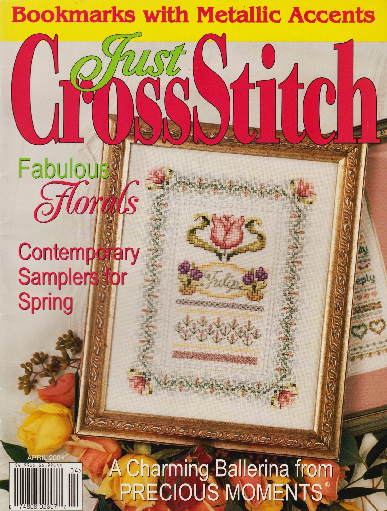 Just CrossStitch April 2004 cross stitch magazine