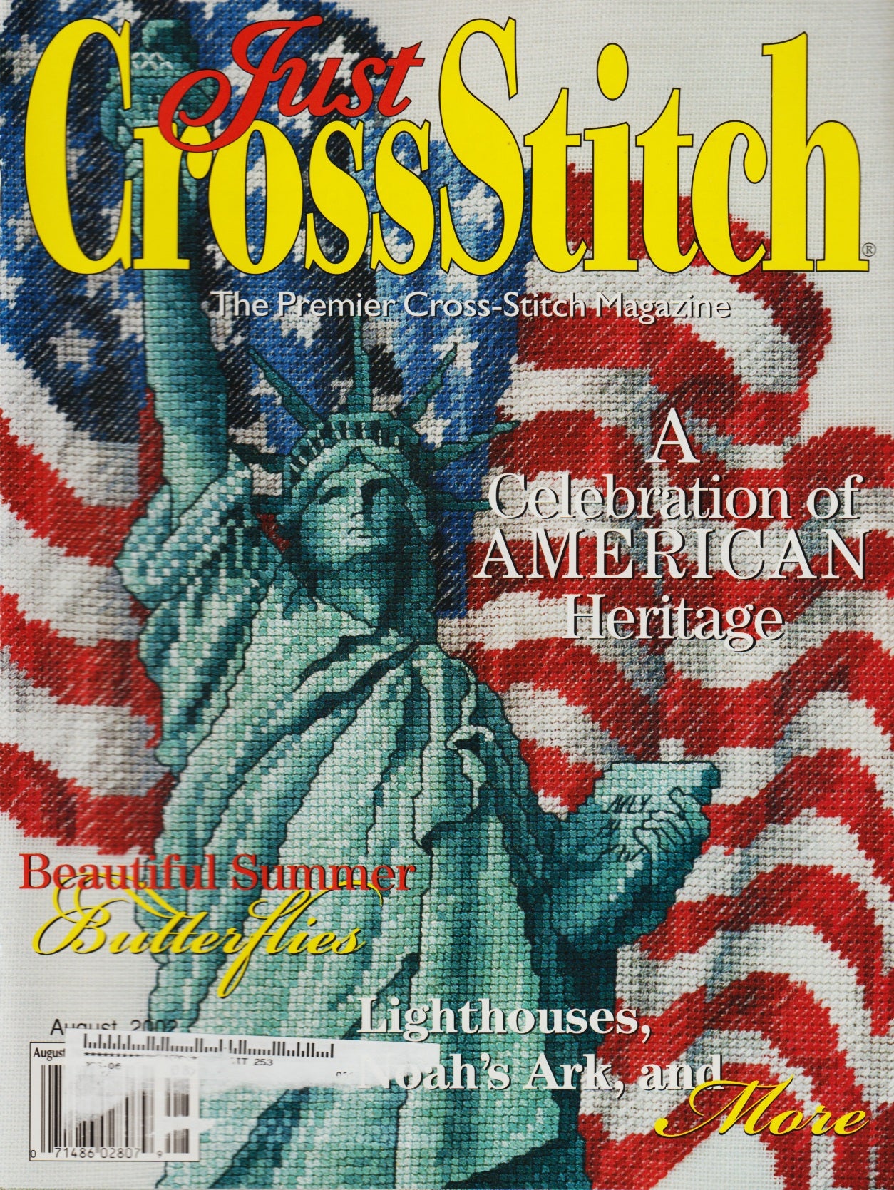 Just CrossStitch August 2002 cross stitch magazine