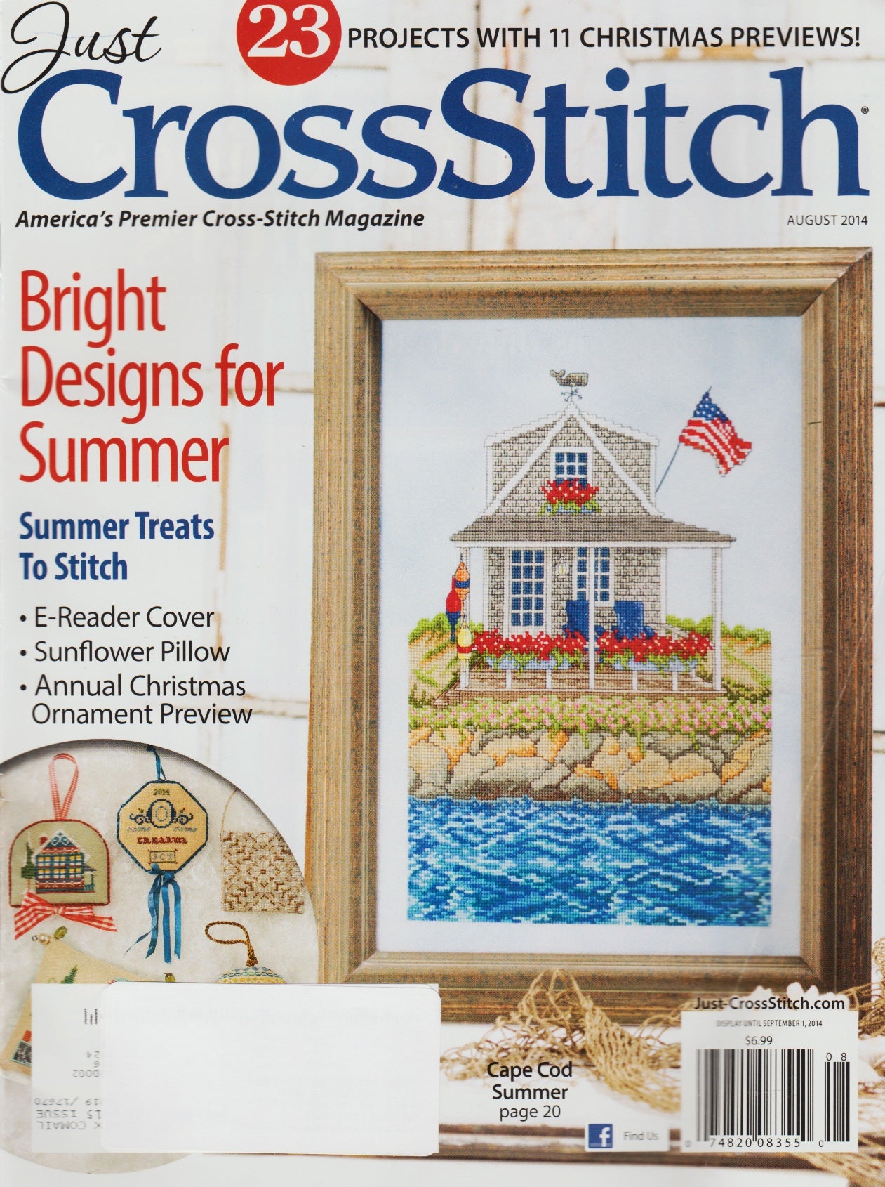 Just CrossStitch August 2014 cross stitch magazine