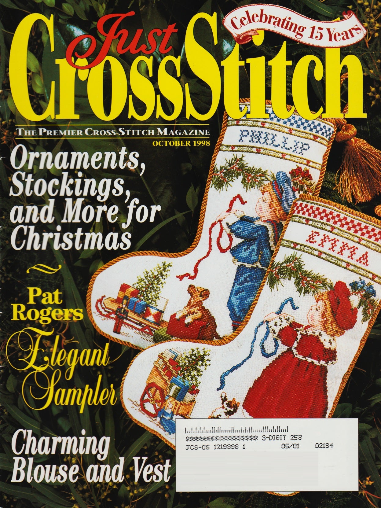 Just CrossStitch October 1998 cross stitch magazine